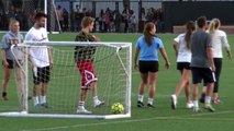 Justin Bieber Draws Hundreds Of Beliebers To Watch Him Play Soccer At UCLA