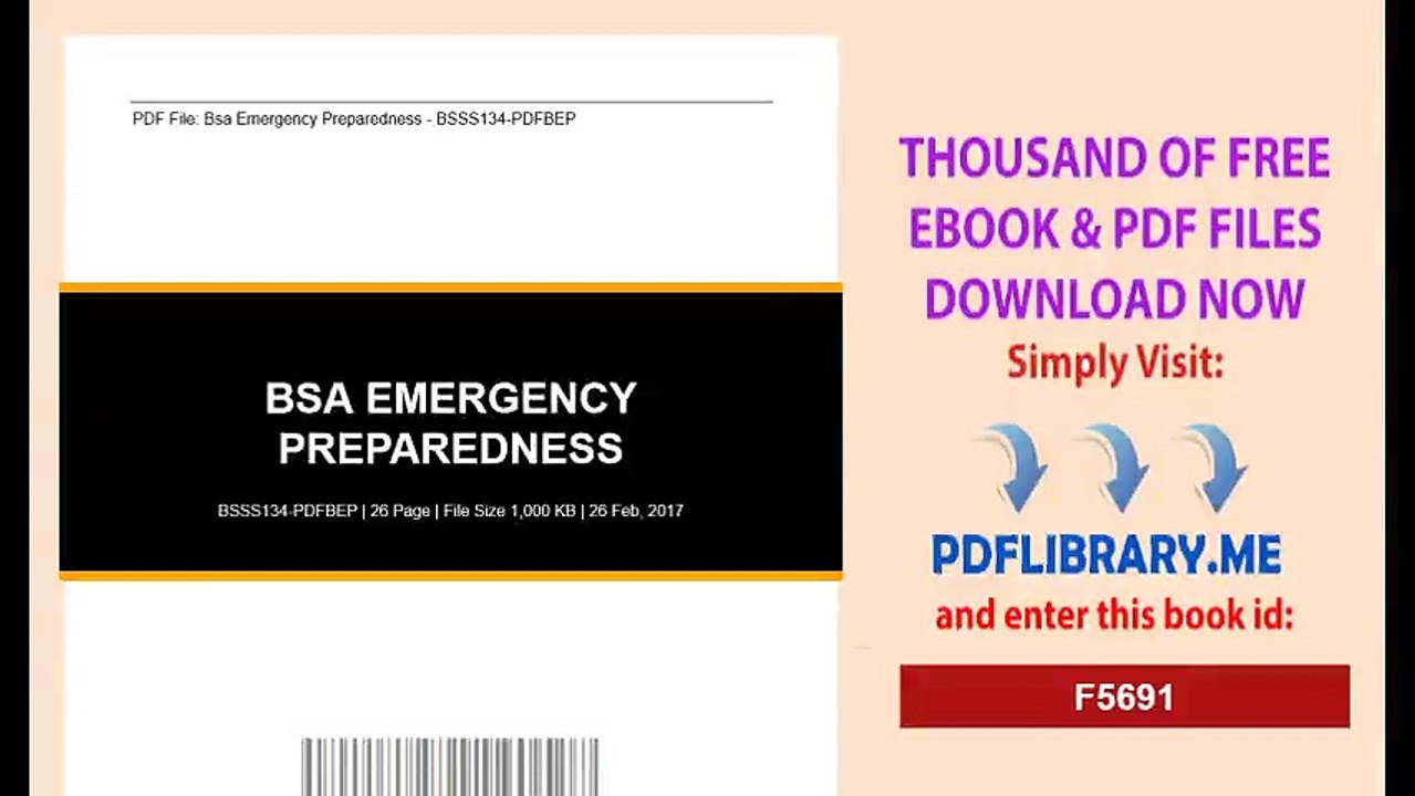 Bsa Emergency Preparedness