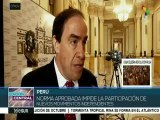 Perú: ley impide participación electoral de movimientos independientes