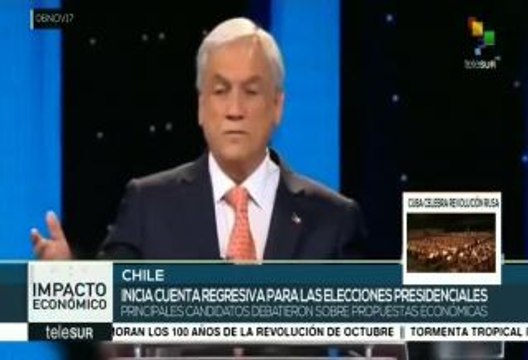 Candidatos presidenciales chilenos celebran último debate televisivo