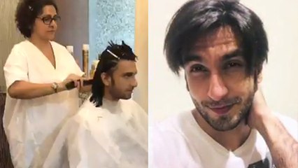Ranveer Singh Cuts His Hair LIVE on Camera | Bollywood Now
