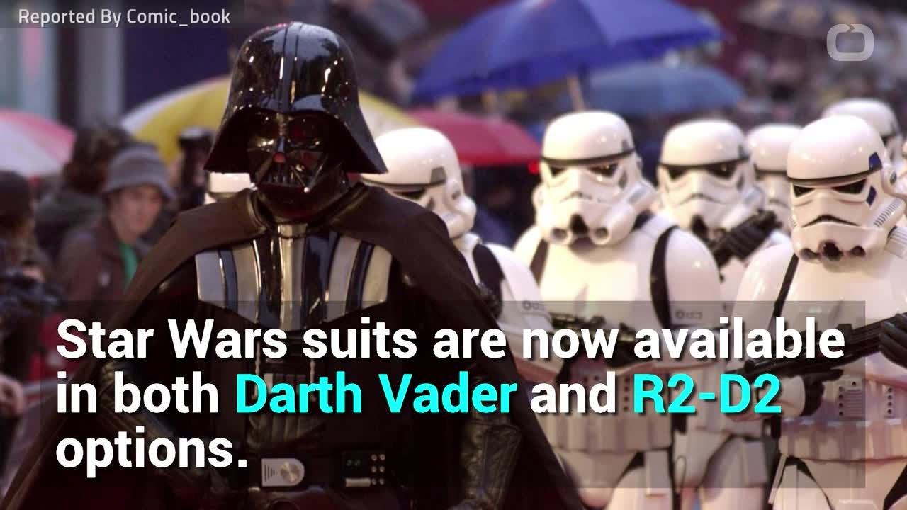 Darth Vader and R2-D2 'Star Wars' Suits are Only for the Bold