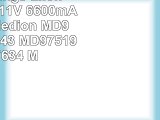 Hochleistungs LiIon Akku 108V111V  6600mAh ersetzt Medion MD97442 MD97443 MD97519