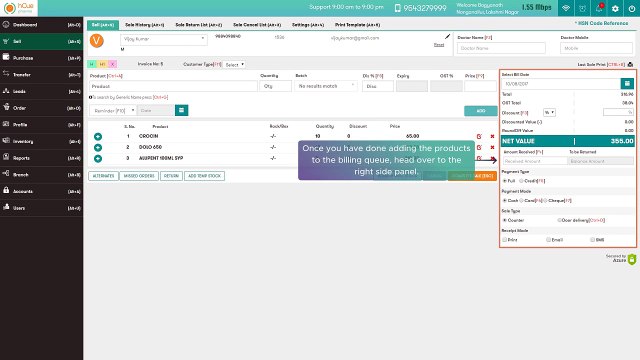 hCue's Pharmacy Software- How to make credit sales for Customers