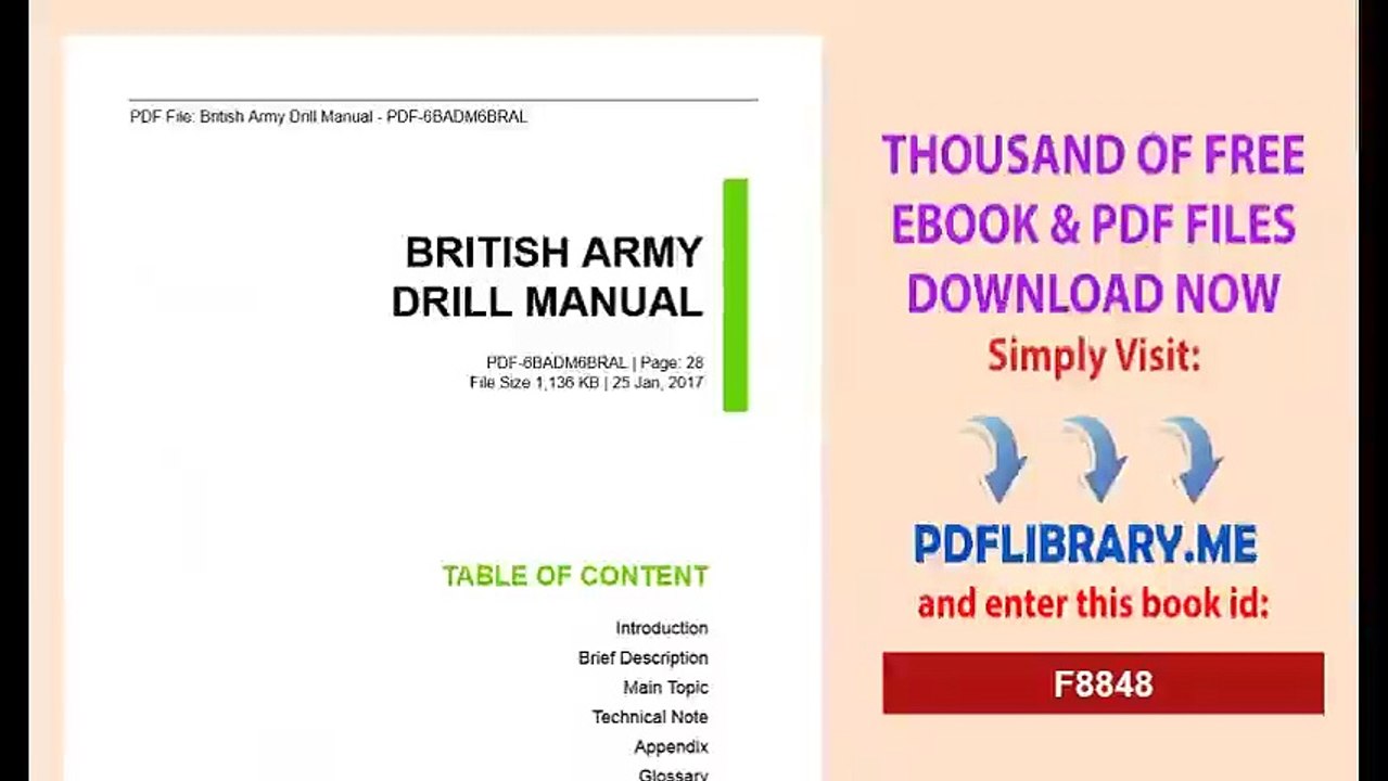British Army Drill Manual