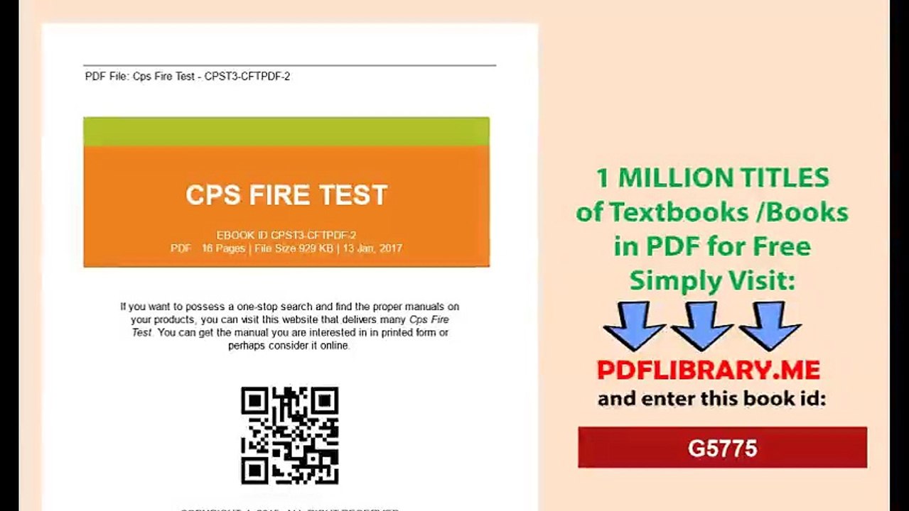 Cps Fire Test