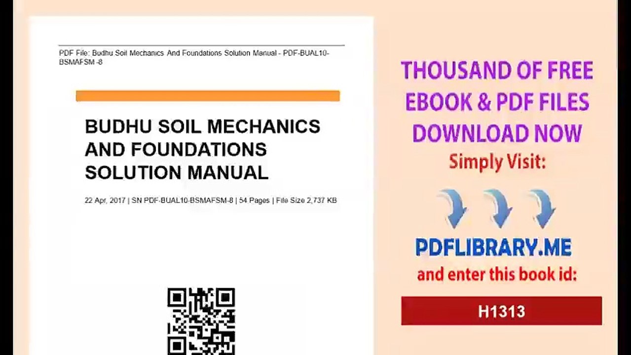Budhu Soil Mechanics And Foundations Solution Manual