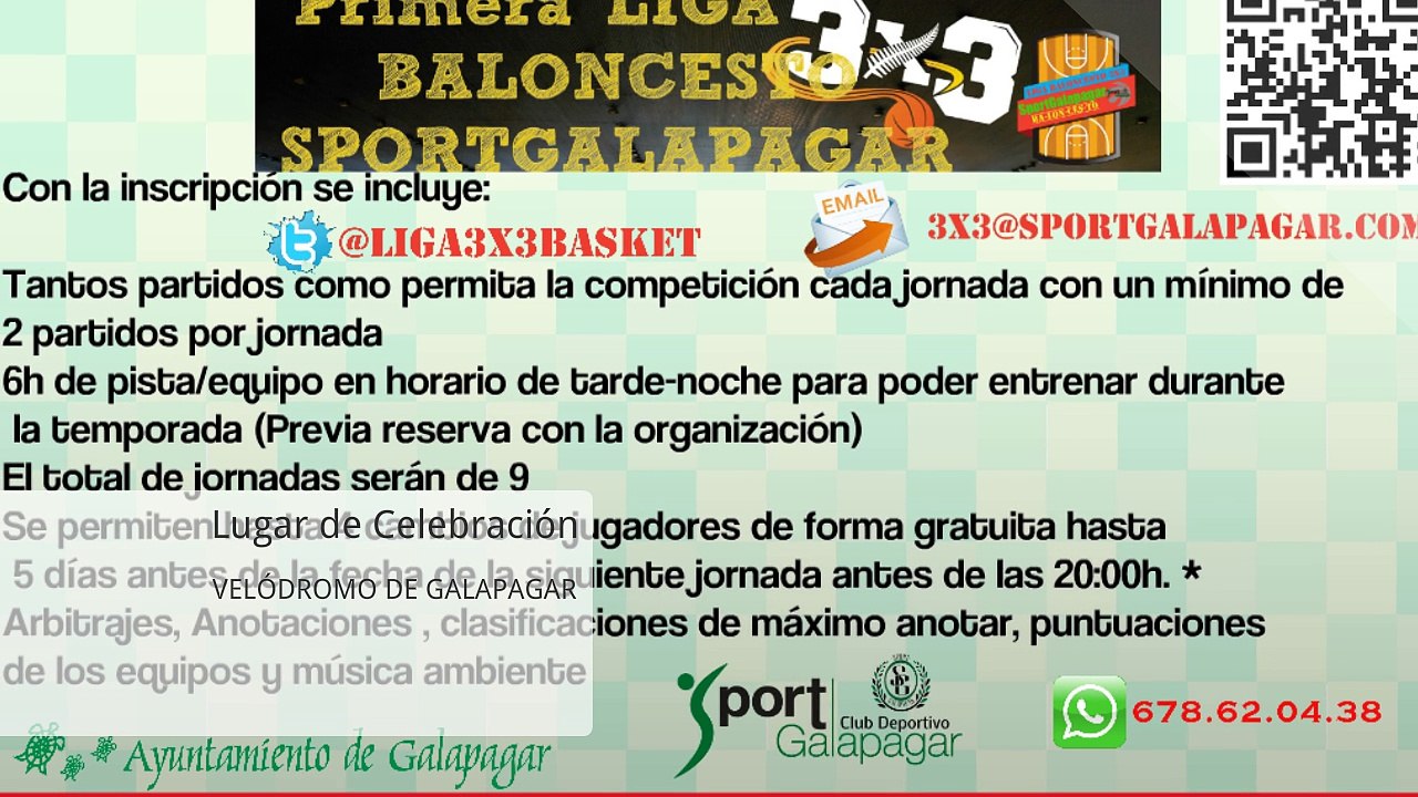 LIGA 3X3 SPORTGALAPAGAR BASKET JUGANDO DOMINGO