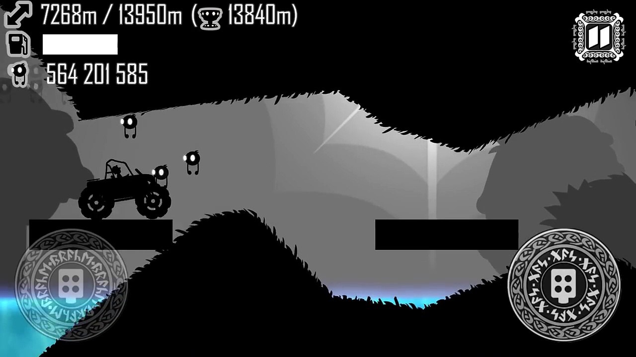 Hill Climb Racing Ragnarok 15964 meters on Big Finger