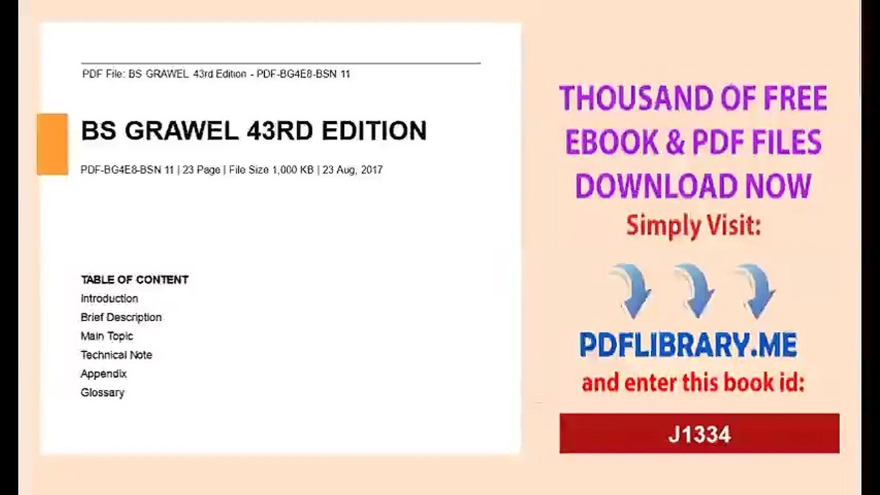 BS GRAWEL 43rd Edition