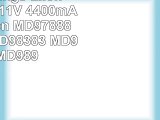 Hochleistungs LiIon Akku 108V111V 4400mAh für Medion MD97888 MD98109 MD98383 MD98780