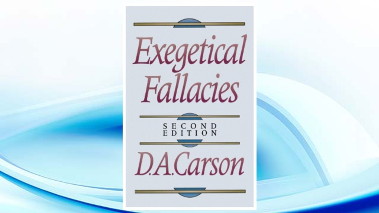 Download PDF Exegetical Fallacies FREE