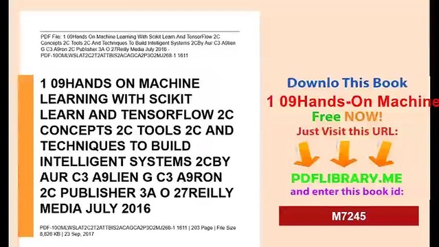 1 09Hands-On Machine Learning With Scikit-Learn And TensorFlow
