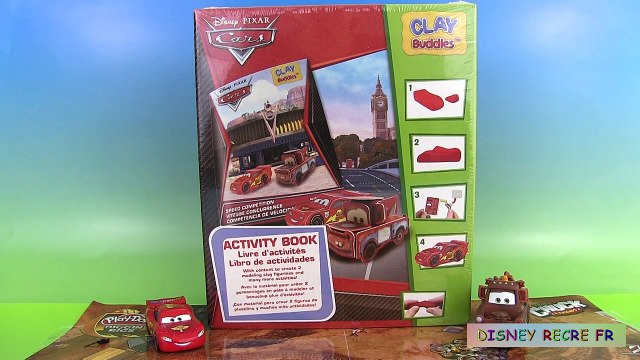 Disney Cars Clay Buddies Pâte à modeler Martin Flash McQueen Play Doh