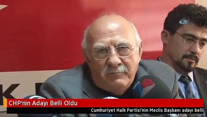CHP'nin Adayı Belli Oldu