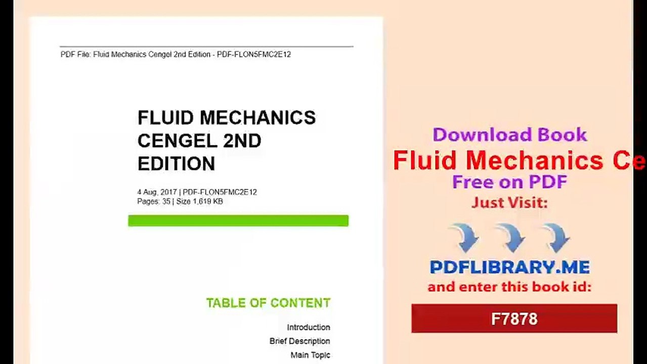 Fluid Mechanics Cengel 2nd Edition