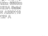 Hochleistungs Laptop Notebook Akku 6600mAh für TOSHIBA Satellite A20010N A200110
