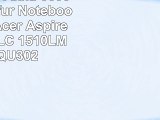 vhbw LiIon Akku 6600mAh 148V für Notebook Laptop Acer Aspire 1510 1510LC 1510LM wie