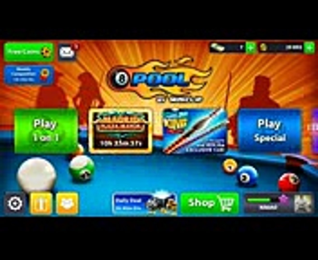 Get 156 cash 30k coins and free vip points 8 ball pool - 