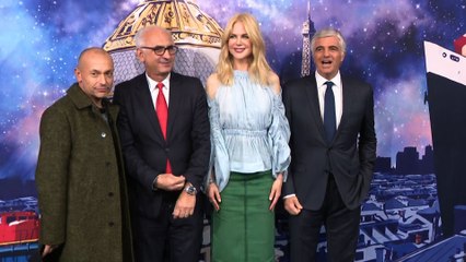 Nicole Kidman inaugure les vitrines de Noël du Printemps