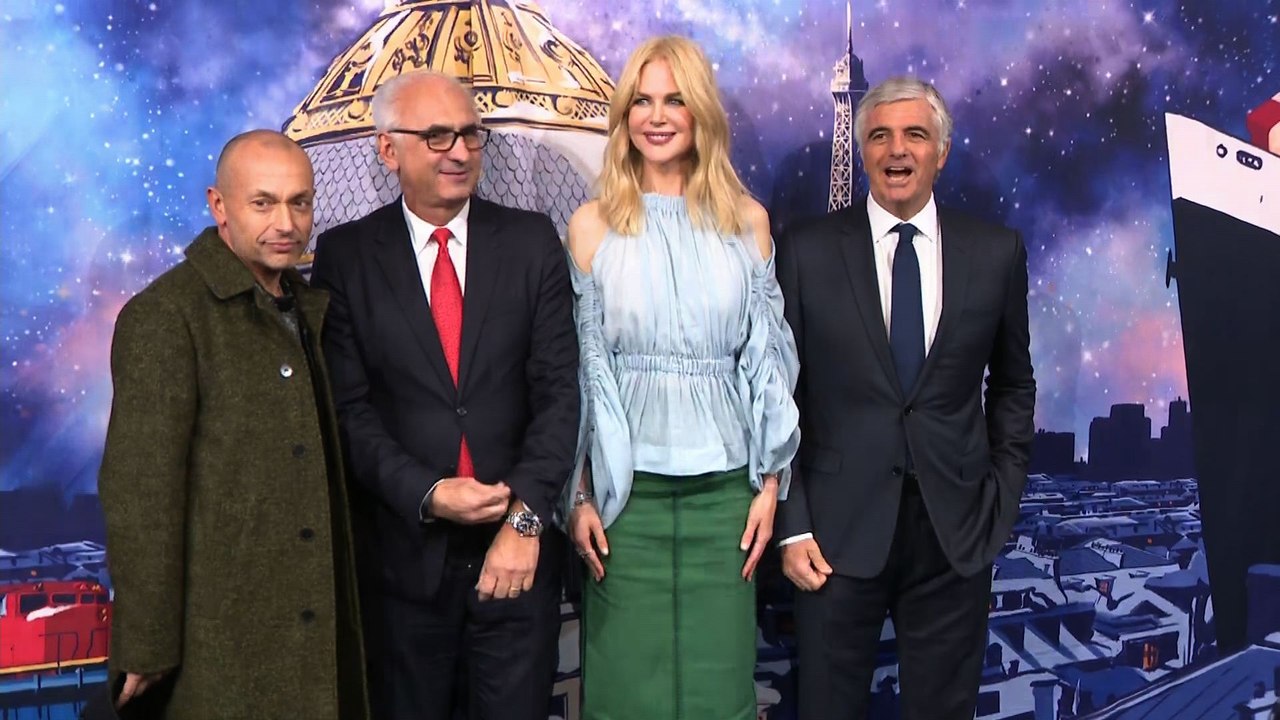 Nicole Kidman inaugure les vitrines de Noël du Printemps