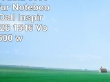 vhbw LiIon Akku 6600mAh 111V für Notebook Laptop Dell Inspiron 1525 1526 1546 Vostro