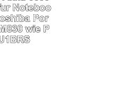 vhbw LiIon Akku 6600mAh 108V für Notebook Laptop Toshiba Portege M825 M830 wie