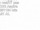 vhbw LiIon Akku 6600mAh 111V in weiß passend für ACER Aspire One AOD2551134 wie