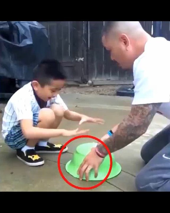 He tried to prank his son with dog shit but got a mouthful of karma