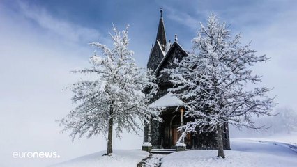 Picture of the day: Austrian town sees first snowfall of the season