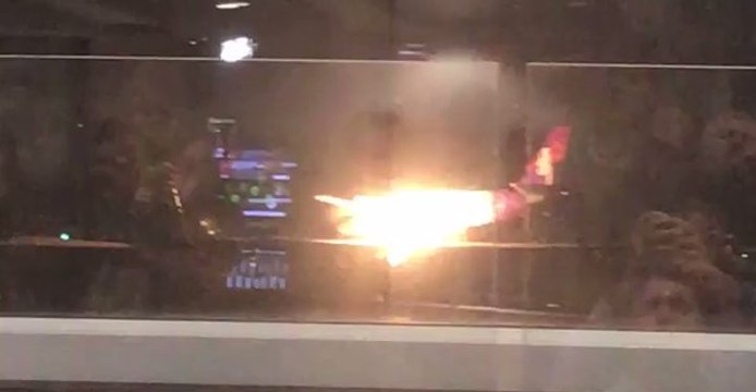 Plane Engine Catches Fire on Landing at Seattle-Tacoma Airport