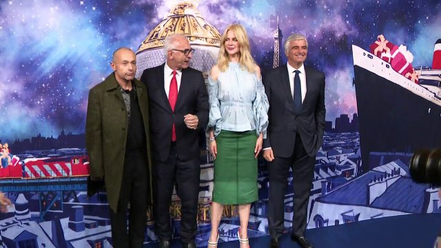 Nicole Kidman inaugure les vitrines de Noël du Printemps