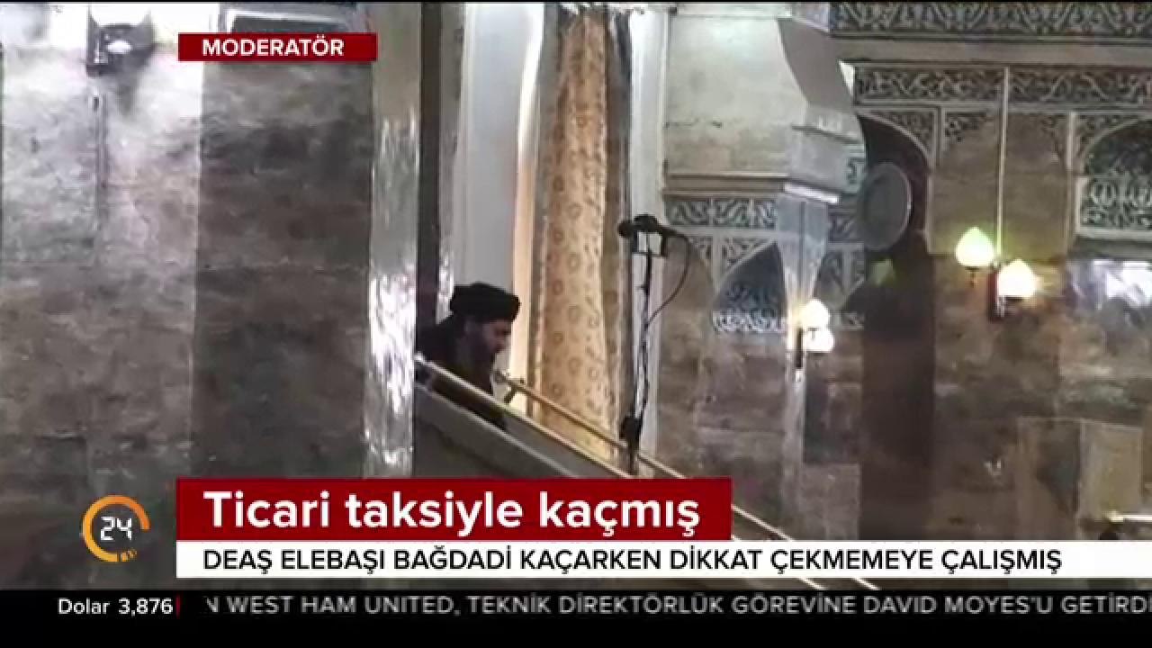 Ticari taksi ile kaçmış