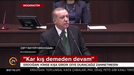 "Kar kış demeden devam"