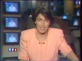 TF1 - 21 Juillet 1991 - Pubs, teasers, speakerine (Carole Varenne), JT Nuit (Ruth Elkrief), météo