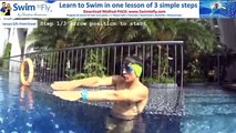 LEARN to swim FREESTYLE / Front Crawl in 3 Steps *Tutorial for BEGINNERS Kids or Adults