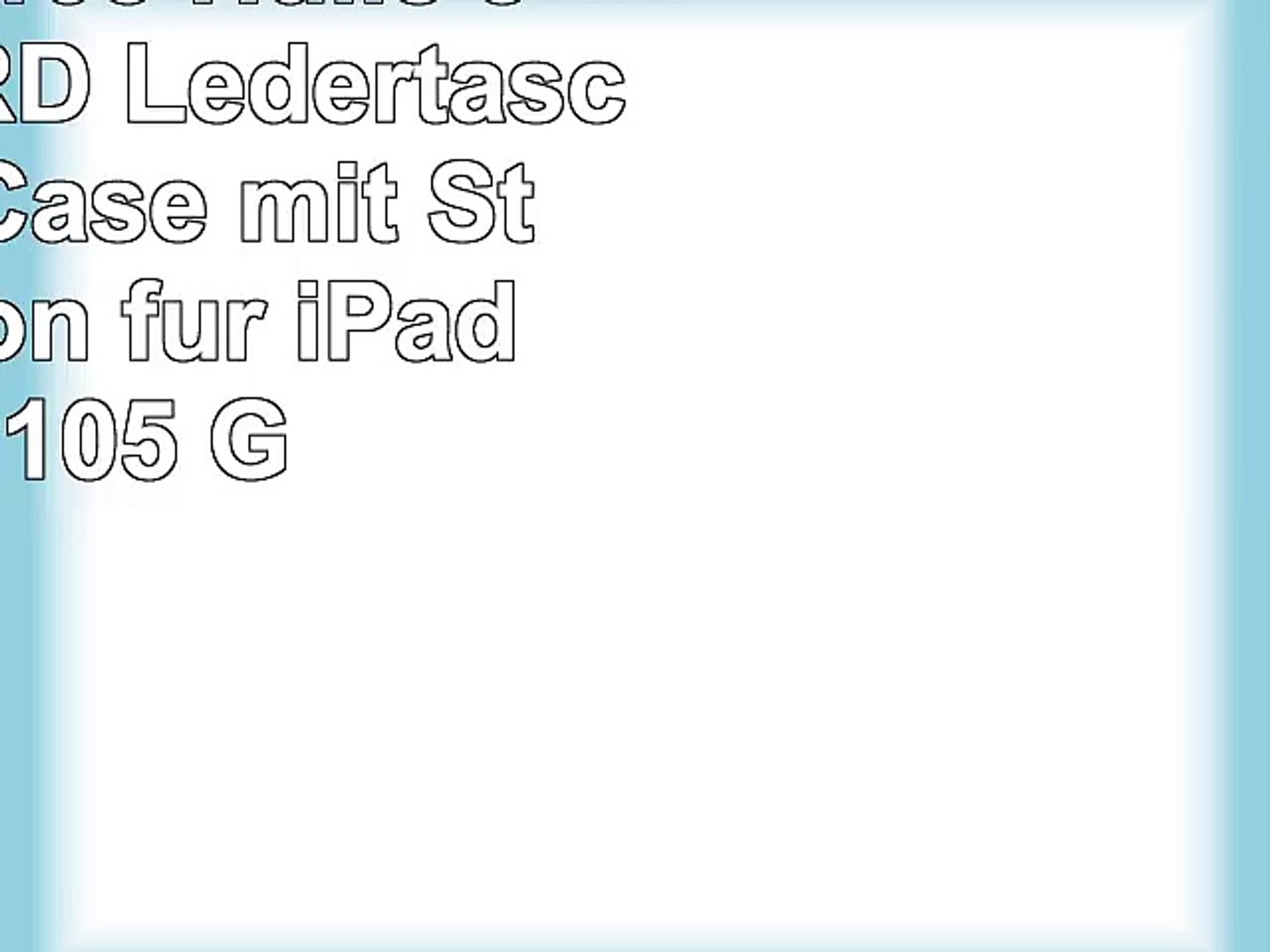 iPad PRO 105 Hülle  JAMMYLIZARD Ledertasche Smart Case mit Standfunktion für iPad PRO