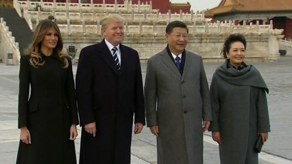 트럼프, 중국 국빈방문 시작...자금성에서 환영 연회 / YTN