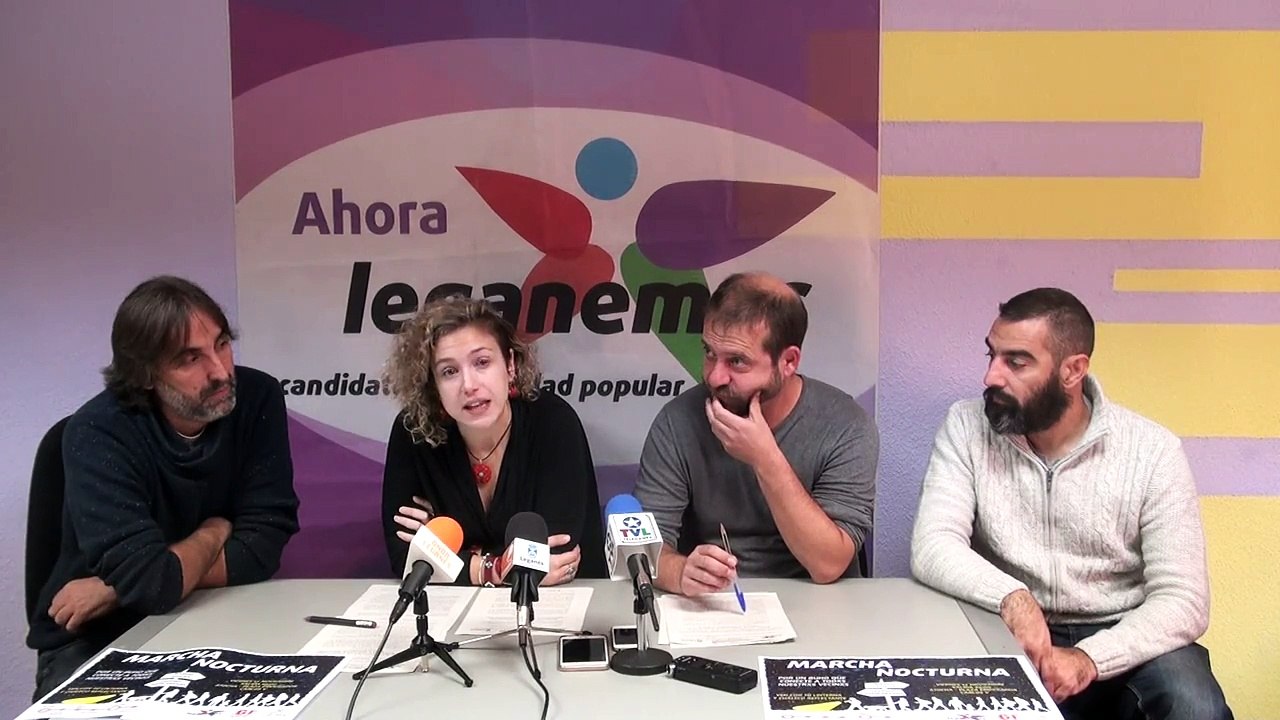 Rueda de prensa de Leganemos del 8 de noviembre de 2017