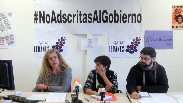 Rueda de prensa de tres concejalas no adscritas del Ayuntamiento de Leganes
