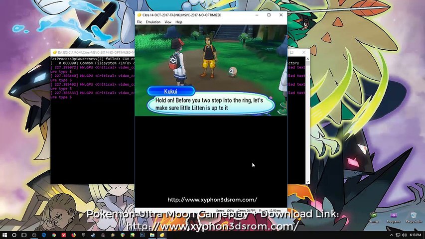 Pokemon Ultra Moon Citra Emulator Gameplay Video Dailymotion