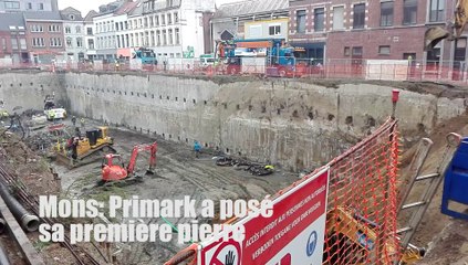 Mons: Primark a posé sa première pierre dans le piétonnier