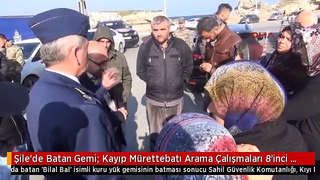 Şile'de Batan Gemi: Kayıp Mürettebatı Arama Çalışmaları 8'inci Gününde