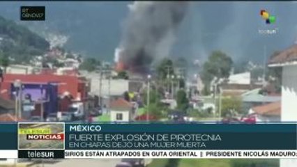 México: explosión en fábrica clandestina de pirotecnia deja un muerto
