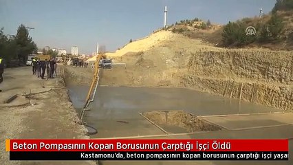 Beton Pompasının Kopan Borusunun Çarptığı İşçi Öldü