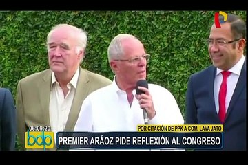 Aráoz pide reflexión al Congreso por citación de PPK ante Comisión Lava Jato