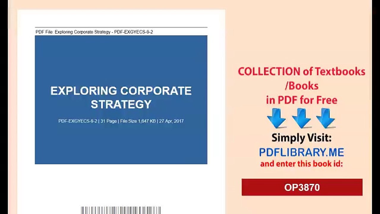 [PDF] Exploring Corporate Strategy [D0WNL04D]