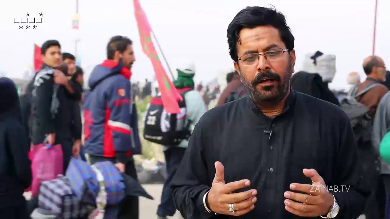 The Walk to Imam Mahdi’s(as)Arrival (5) - Mukhtar Hussain during walk from Najaf to Karbala Arbaeen.
