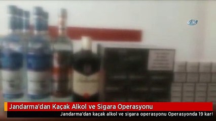 Jandarma'dan Kaçak Alkol ve Sigara Operasyonu