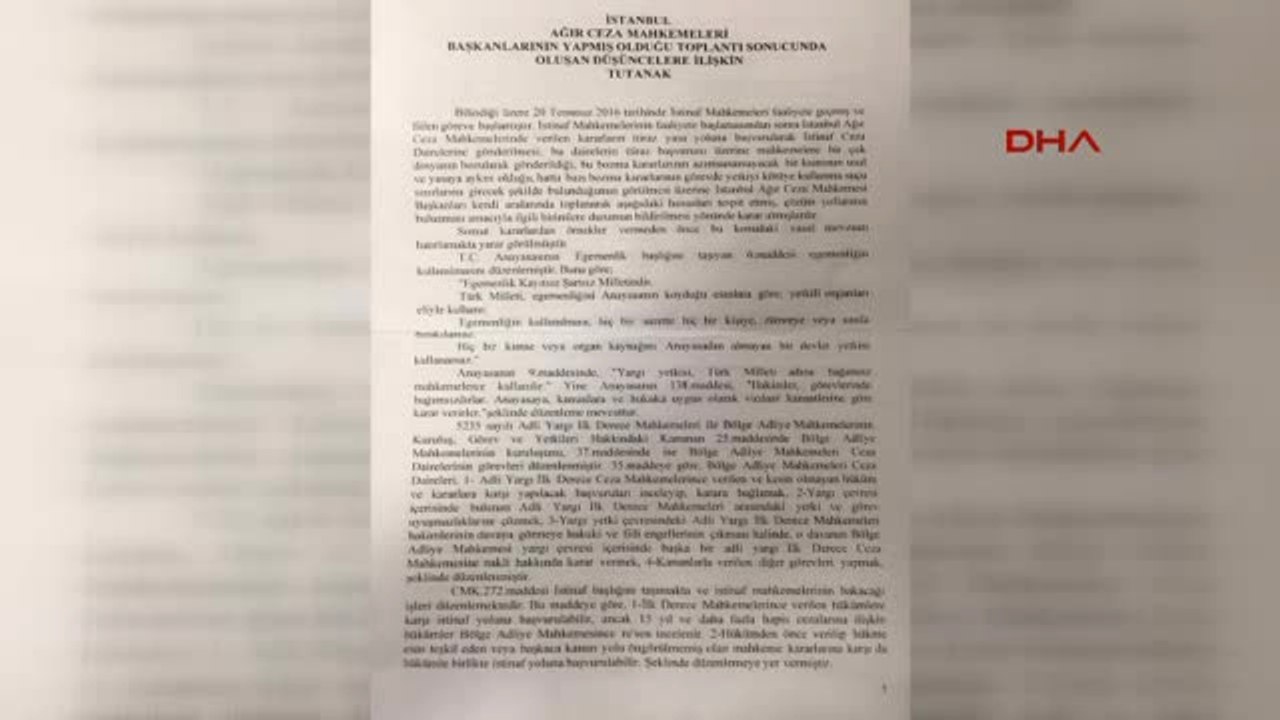 Ağır Ceza Mahkemesi Başkanlarından "İstinaf Mahkemesi" Şikayeti